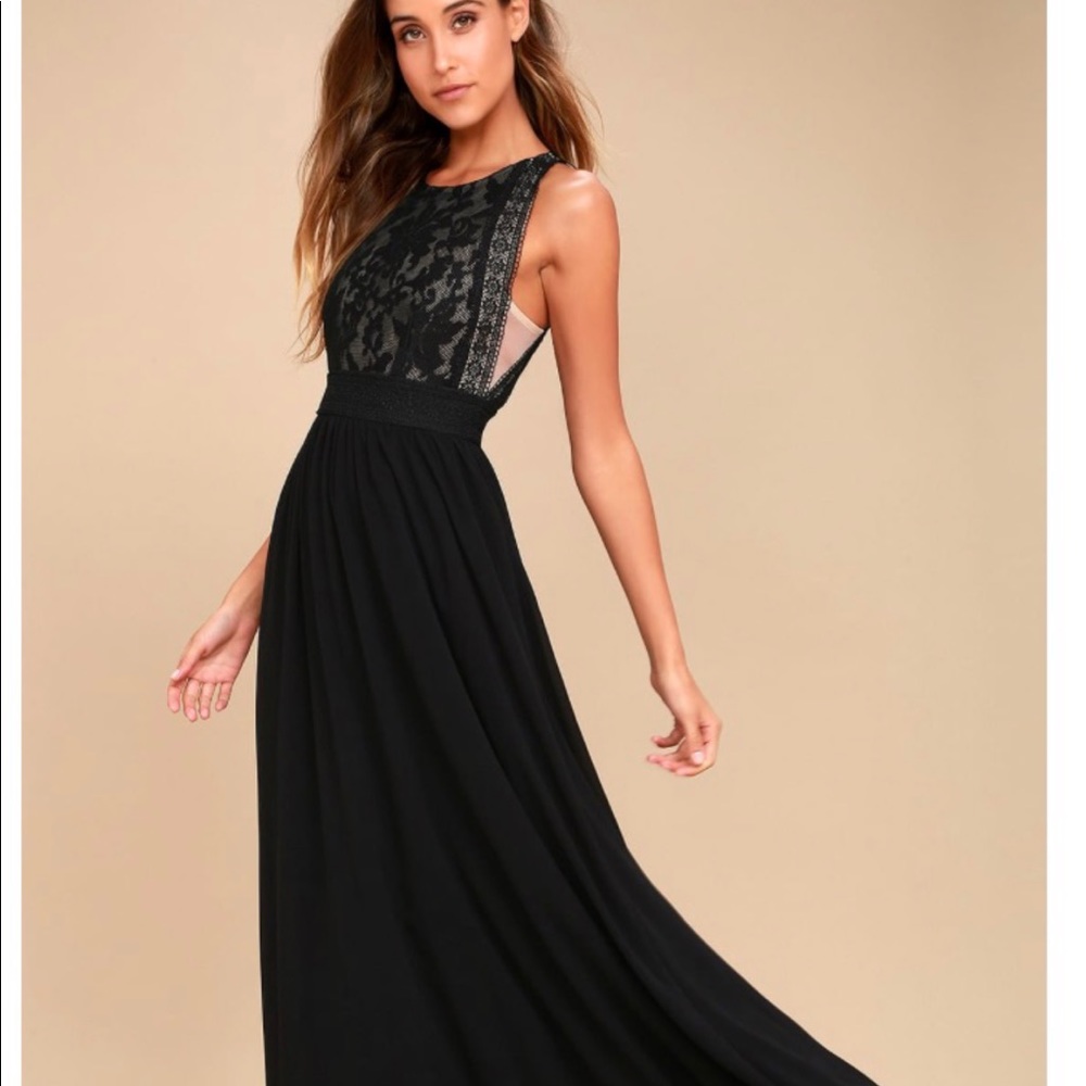 Lulus black lace dress- Size XS New with Tags